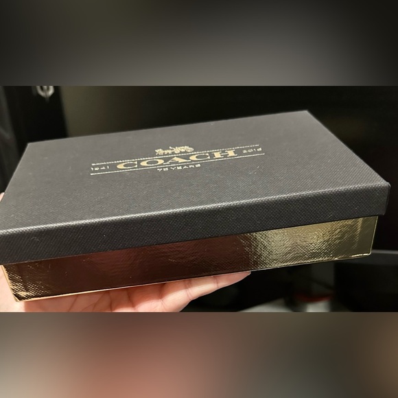 Coach Brown Glitter Women's Wristlet Wallet Bag Nwt - Picture 9 of 11